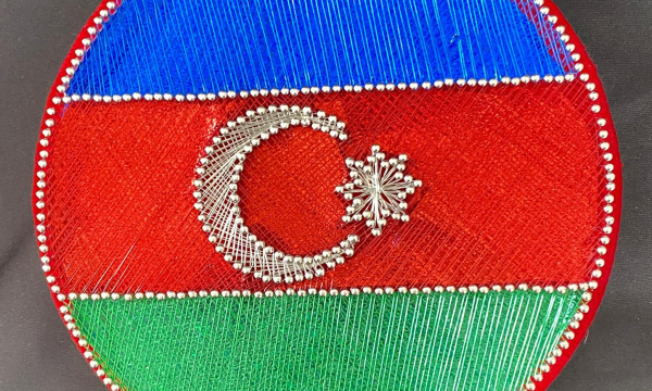 Azerbaycan Bayrak Yuvarlak